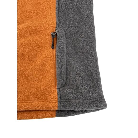 The North Face Womens Size M Fleece Jacket Orange & Gray Full Zip Midlayer - Picture 4 of 8